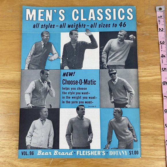 Vintage 1966 Men's Classics Knit Sweaters Bernhard Ullmann #96 - Picture 2 of 8